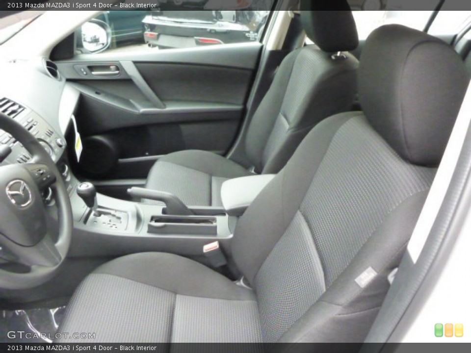 Black Interior Front Seat for the 2013 Mazda MAZDA3 i Sport 4 Door #82028042
