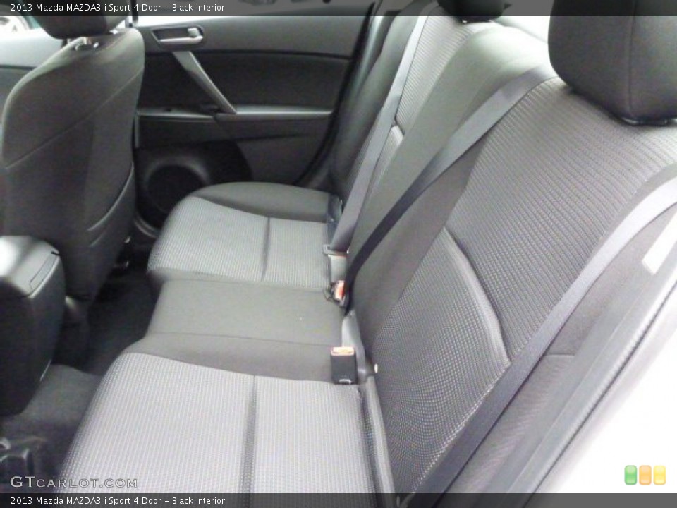 Black Interior Rear Seat for the 2013 Mazda MAZDA3 i Sport 4 Door #82028064