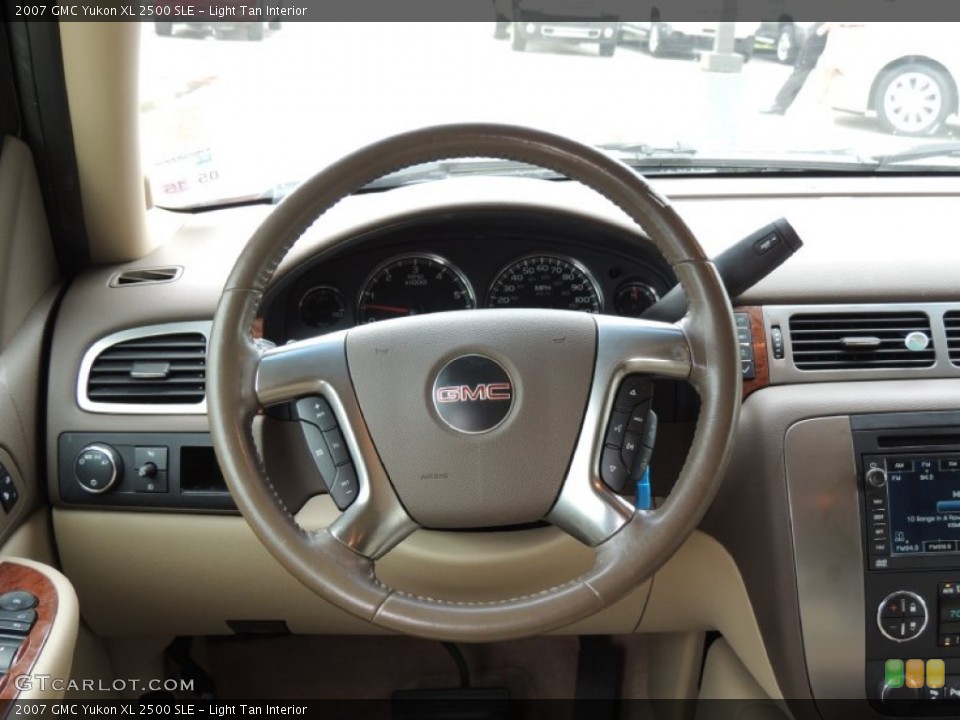 Light Tan Interior Steering Wheel for the 2007 GMC Yukon XL 2500 SLE #82029565