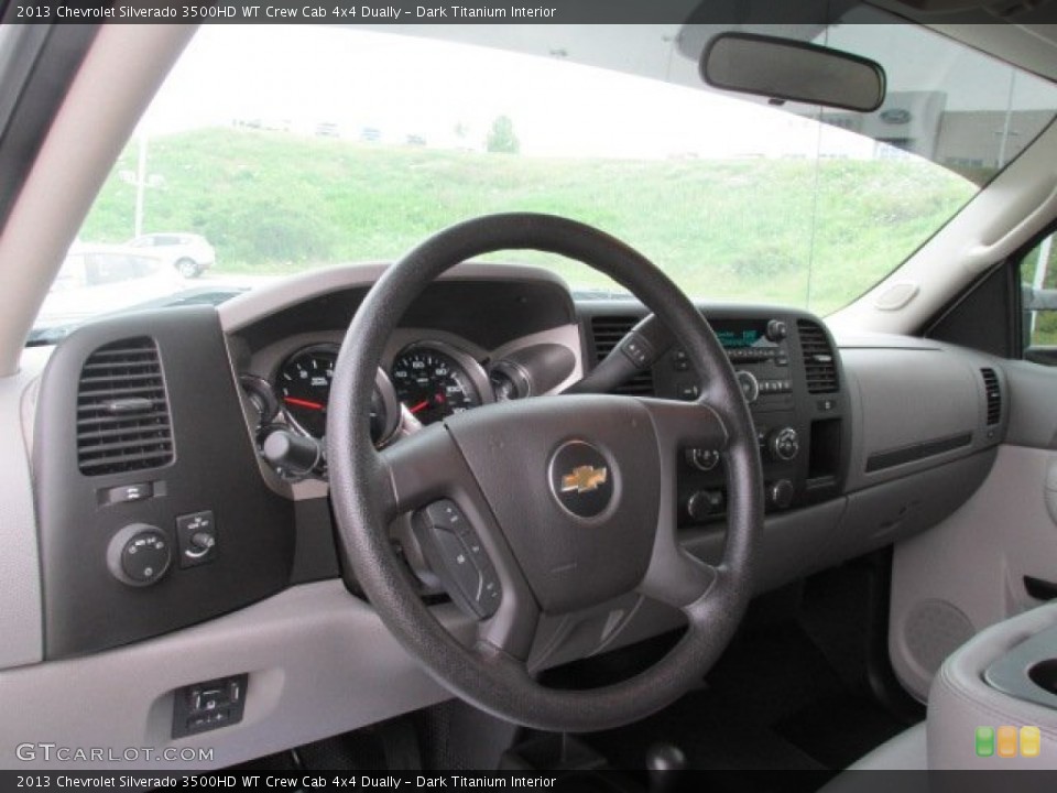 Dark Titanium Interior Dashboard for the 2013 Chevrolet Silverado 3500HD WT Crew Cab 4x4 Dually #82029711
