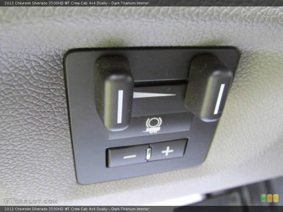 Dark Titanium Interior Controls for the 2013 Chevrolet Silverado 3500HD WT Crew Cab 4x4 Dually #82029732