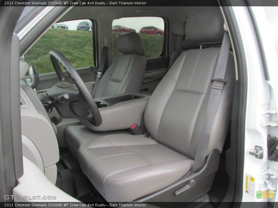 Dark Titanium Interior Front Seat for the 2013 Chevrolet Silverado 3500HD WT Crew Cab 4x4 Dually #82029747