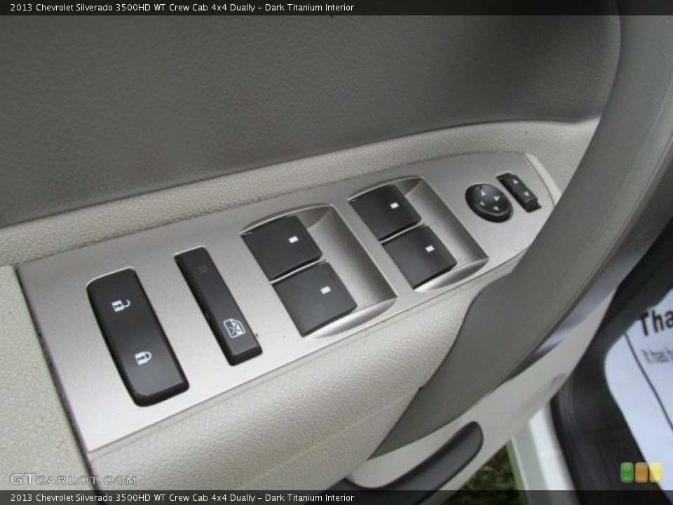 Dark Titanium Interior Controls for the 2013 Chevrolet Silverado 3500HD WT Crew Cab 4x4 Dually #82029791