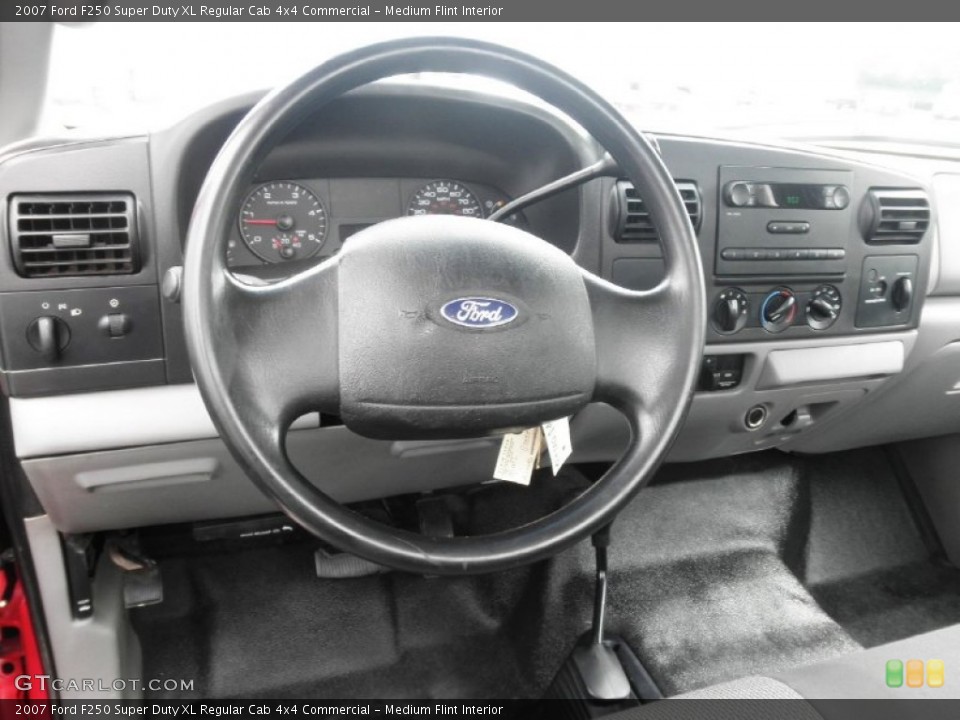 Medium Flint Interior Steering Wheel for the 2007 Ford F250 Super Duty XL Regular Cab 4x4 Commercial #82030202