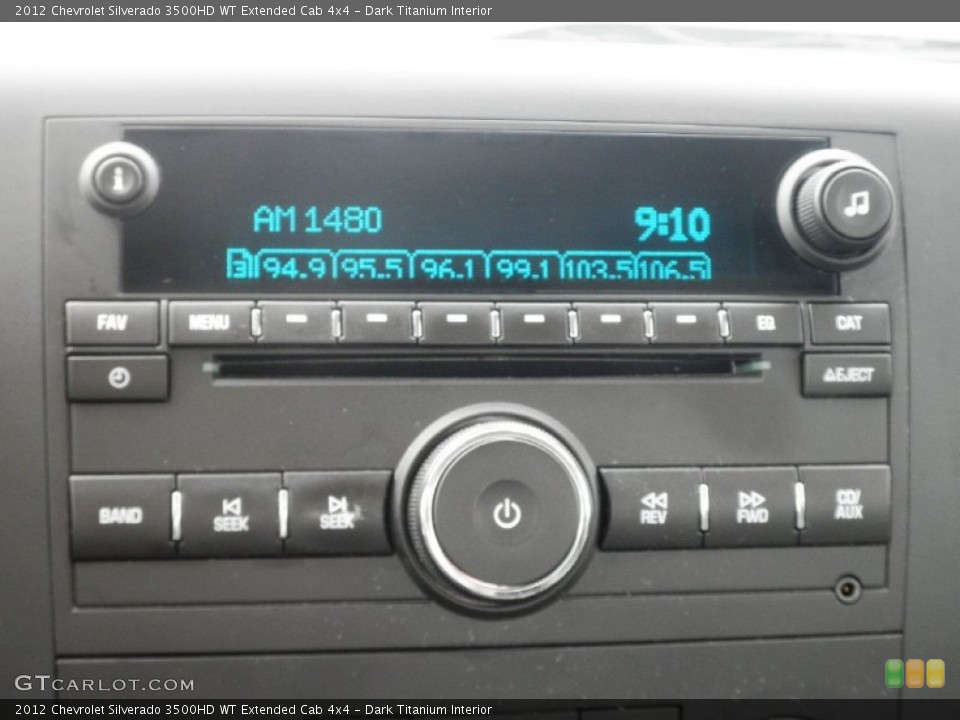Dark Titanium Interior Audio System for the 2012 Chevrolet Silverado 3500HD WT Extended Cab 4x4 #82031425