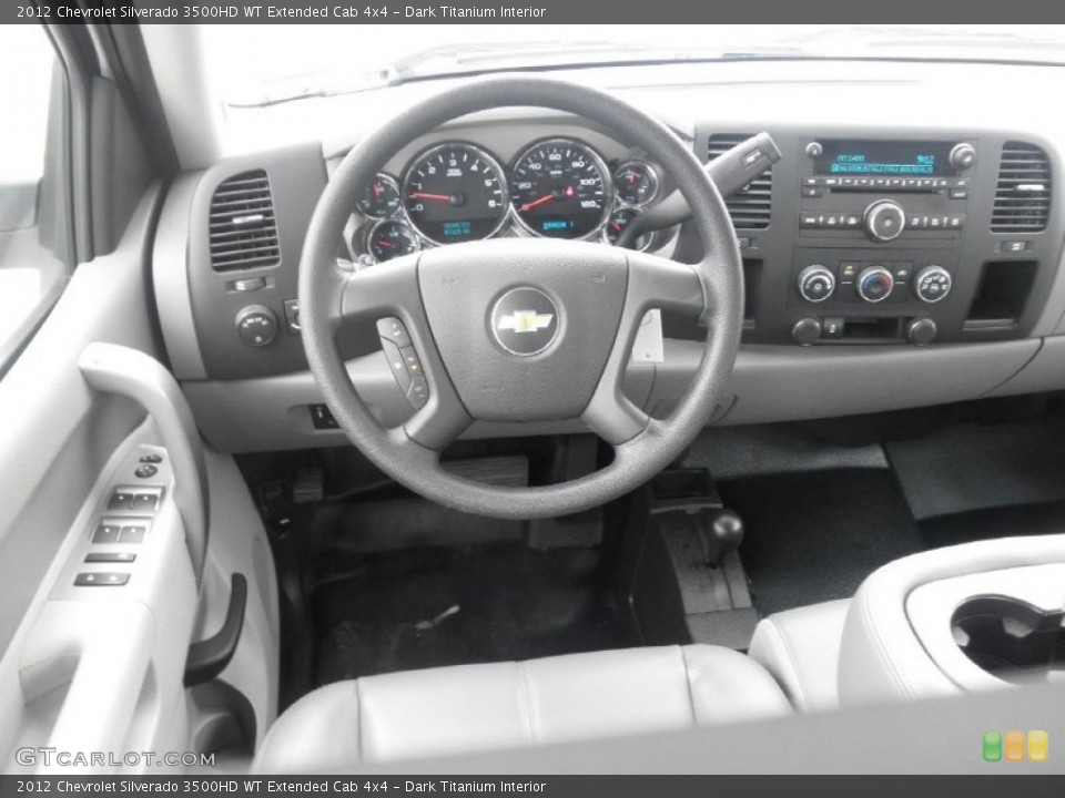 Dark Titanium Interior Dashboard for the 2012 Chevrolet Silverado 3500HD WT Extended Cab 4x4 #82031537