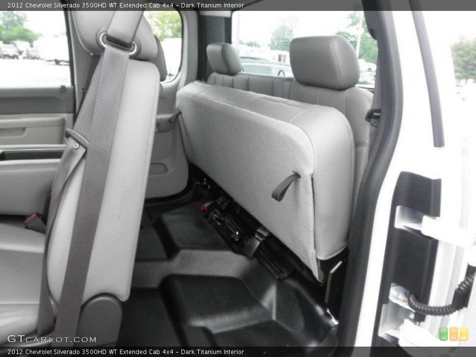 Dark Titanium Interior Rear Seat for the 2012 Chevrolet Silverado 3500HD WT Extended Cab 4x4 #82031555