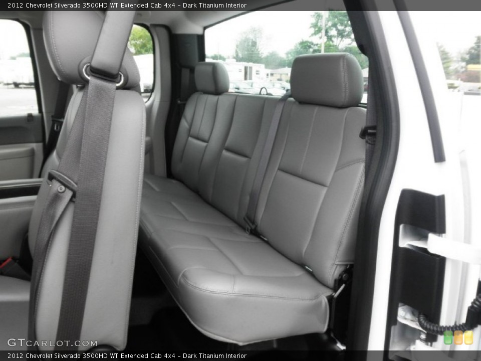 Dark Titanium Interior Rear Seat for the 2012 Chevrolet Silverado 3500HD WT Extended Cab 4x4 #82031567