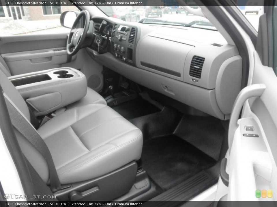 Dark Titanium Interior Photo for the 2012 Chevrolet Silverado 3500HD WT Extended Cab 4x4 #82031669