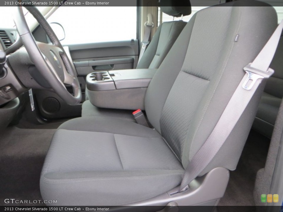 Ebony Interior Front Seat for the 2013 Chevrolet Silverado 1500 LT Crew Cab #82035935