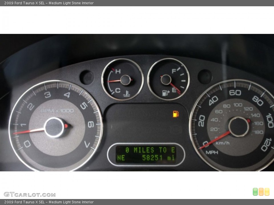 Medium Light Stone Interior Gauges for the 2009 Ford Taurus X SEL #82035947