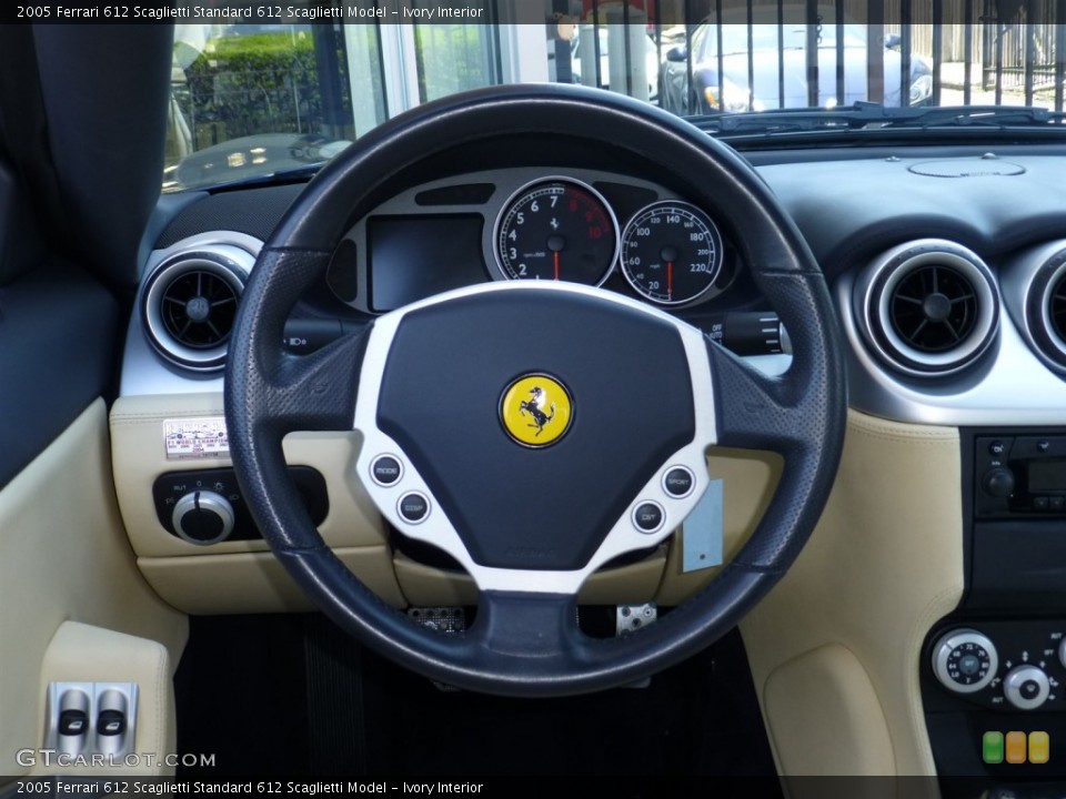 Ivory Interior Steering Wheel for the 2005 Ferrari 612 Scaglietti  #82037423