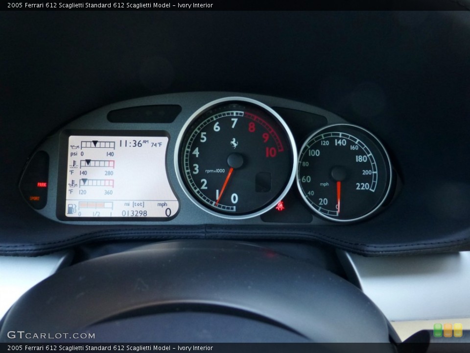 Ivory Interior Gauges for the 2005 Ferrari 612 Scaglietti  #82037431