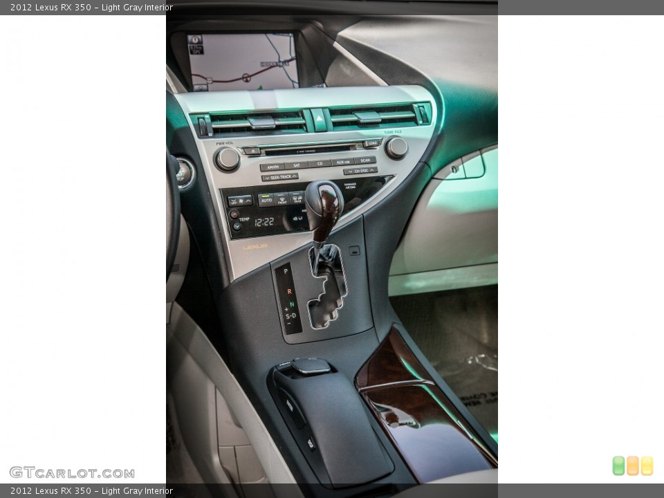 Light Gray Interior Controls for the 2012 Lexus RX 350 #82038999