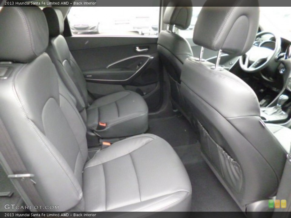 Black Interior Rear Seat for the 2013 Hyundai Santa Fe Limited AWD #82039002