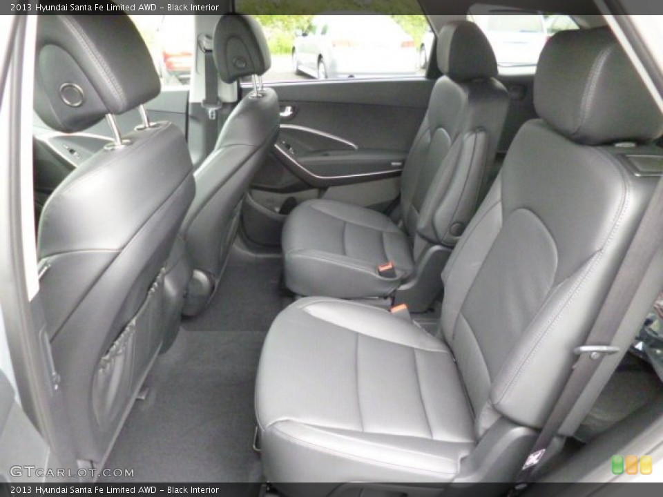 Black Interior Rear Seat for the 2013 Hyundai Santa Fe Limited AWD #82039043