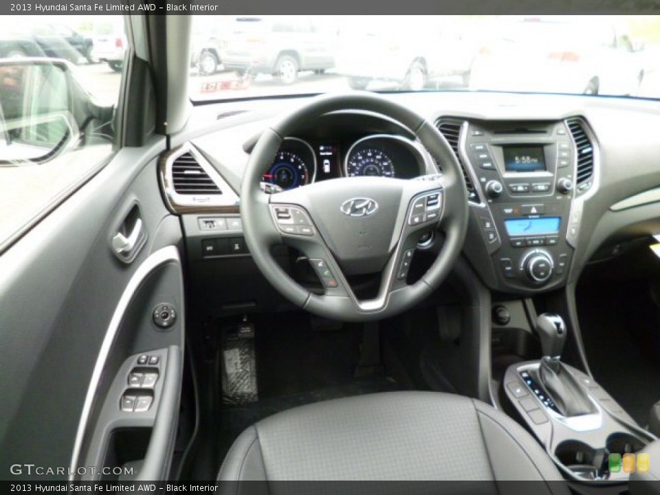 Black Interior Dashboard for the 2013 Hyundai Santa Fe Limited AWD #82039060