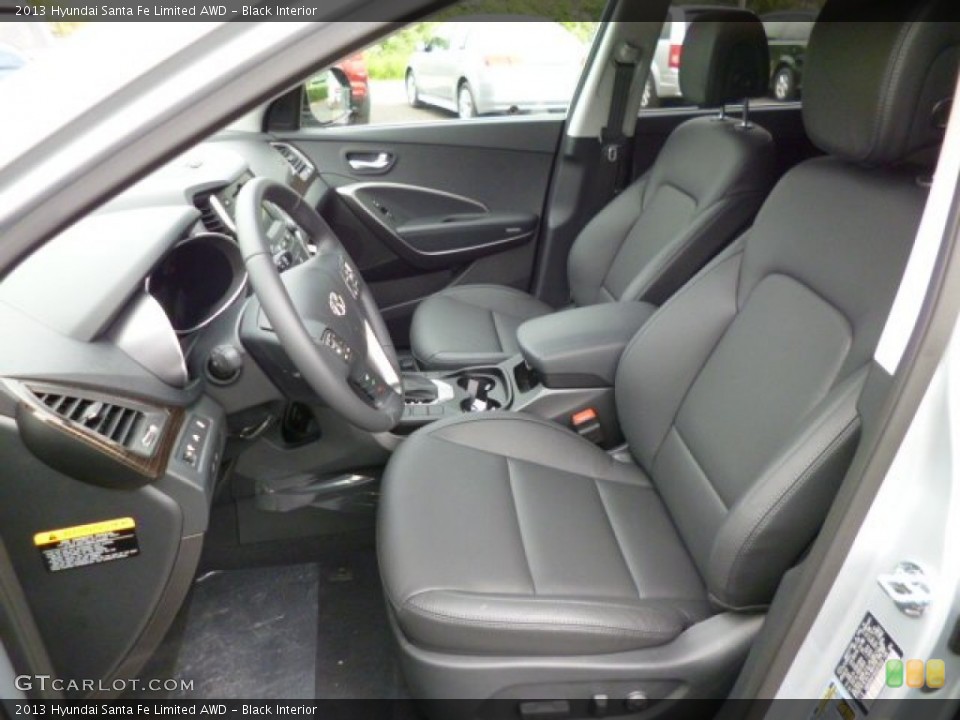 Black Interior Front Seat for the 2013 Hyundai Santa Fe Limited AWD #82039081