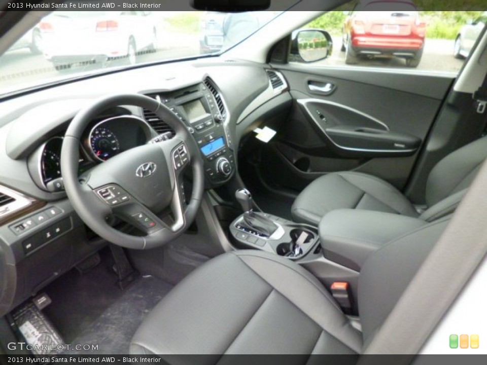 Black Interior Prime Interior for the 2013 Hyundai Santa Fe Limited AWD #82039098