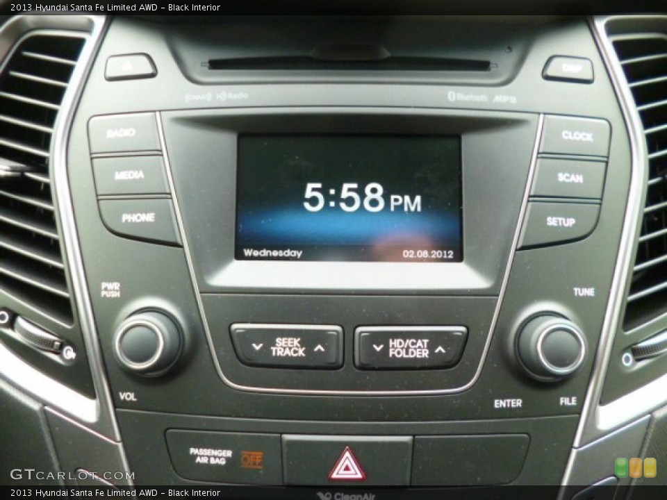 Black Interior Audio System for the 2013 Hyundai Santa Fe Limited AWD #82039152