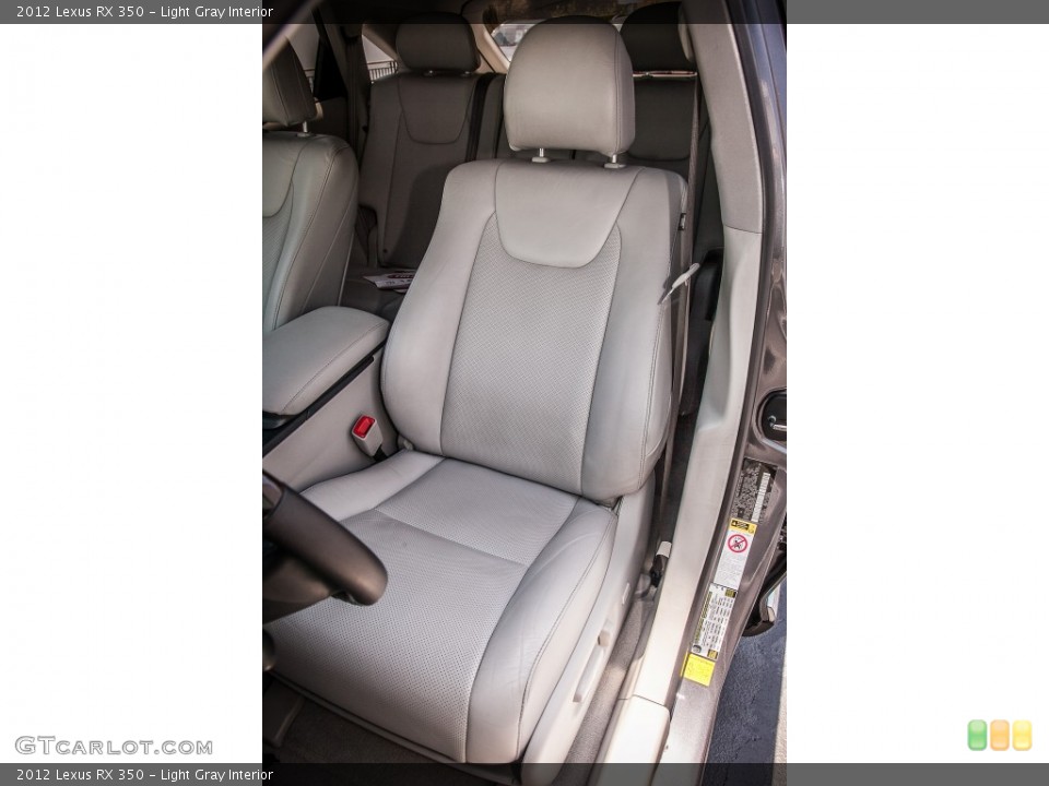 Light Gray Interior Front Seat for the 2012 Lexus RX 350 #82039632