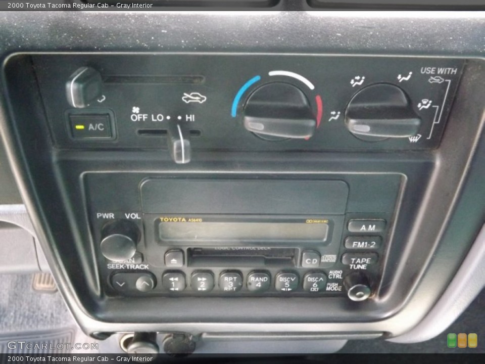 Gray Interior Controls for the 2000 Toyota Tacoma Regular Cab #82040583
