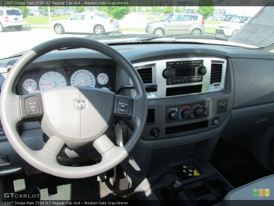 Medium Slate Gray Interior Dashboard for the 2007 Dodge Ram 2500 SLT Regular Cab 4x4 #82041237