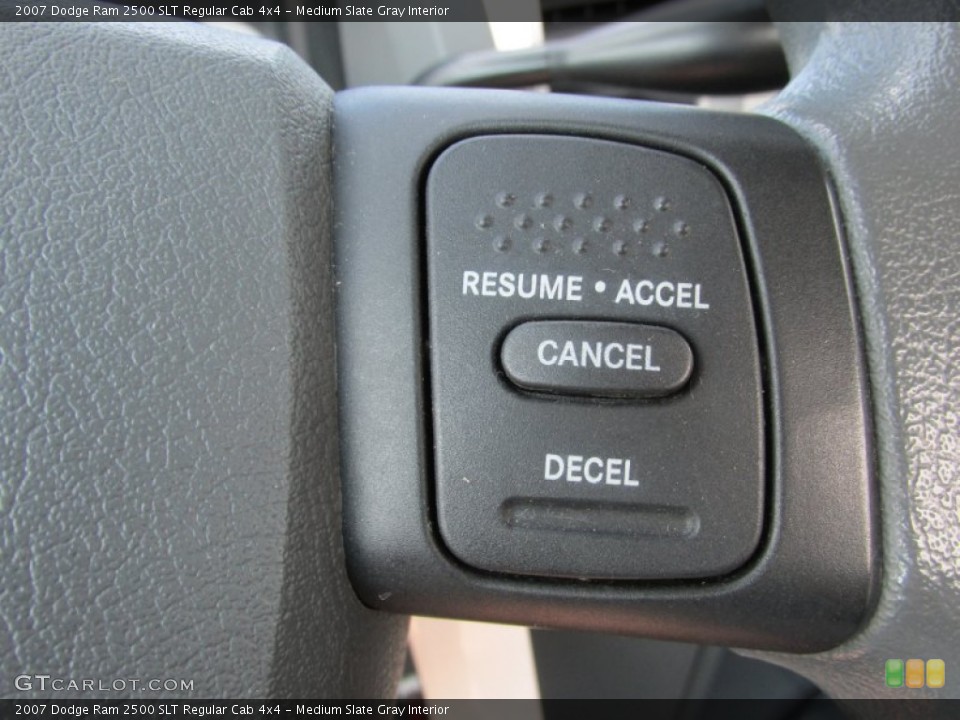 Medium Slate Gray Interior Controls for the 2007 Dodge Ram 2500 SLT Regular Cab 4x4 #82041336