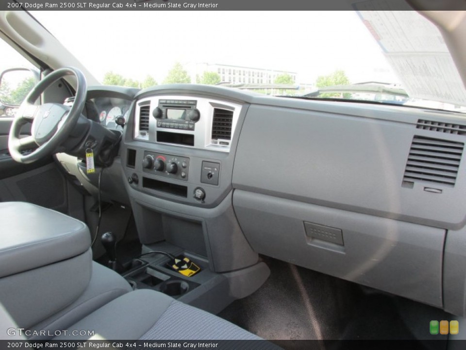Medium Slate Gray Interior Dashboard for the 2007 Dodge Ram 2500 SLT Regular Cab 4x4 #82041412