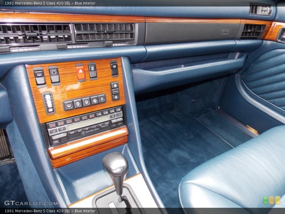 Blue Interior Controls for the 1991 Mercedes-Benz S Class 420 SEL #82046793
