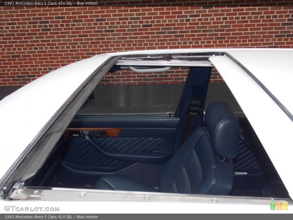 Blue Interior Sunroof for the 1991 Mercedes-Benz S Class 420 SEL #82046931