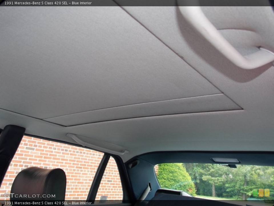 Blue Interior Sunroof for the 1991 Mercedes-Benz S Class 420 SEL #82047046