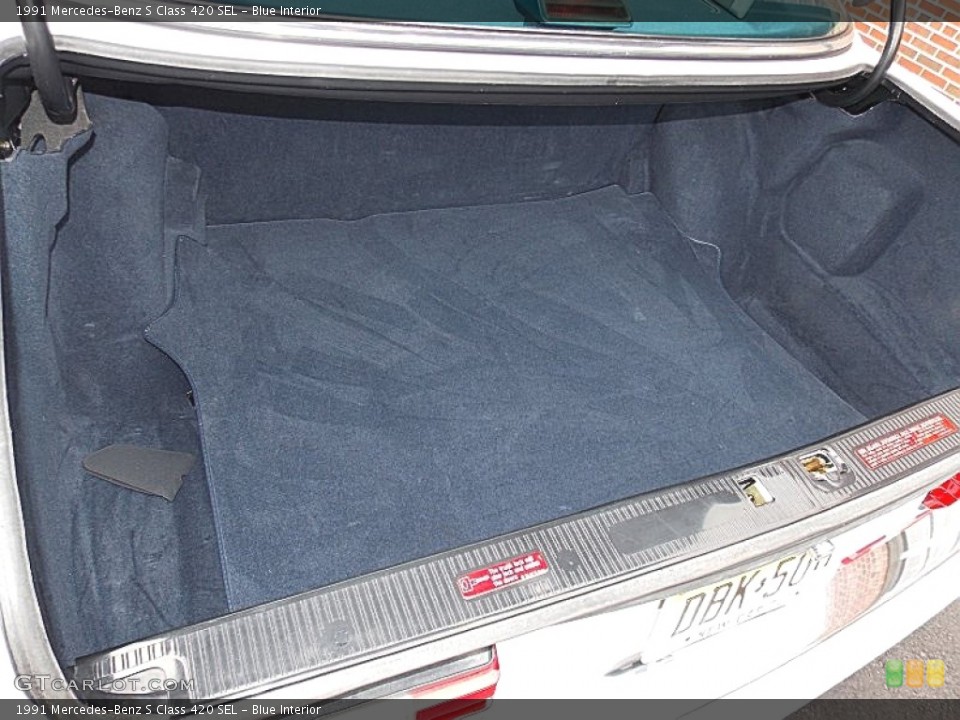 Blue Interior Trunk for the 1991 Mercedes-Benz S Class 420 SEL #82047099