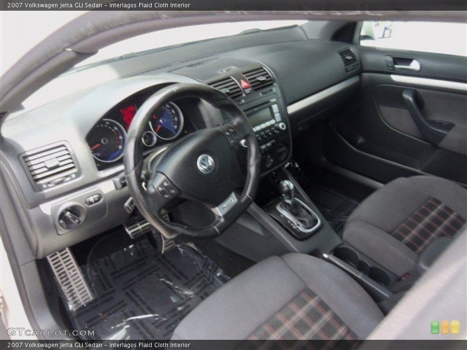 Interlagos Plaid Cloth 2007 Volkswagen Jetta Interiors