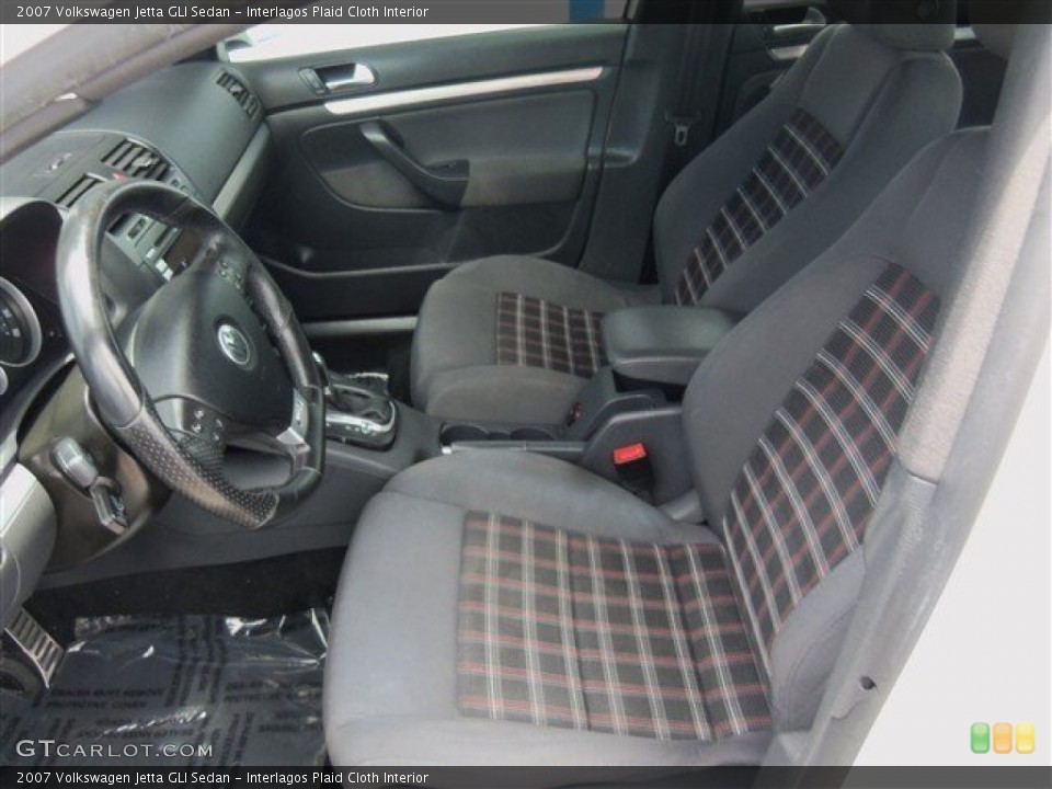 Interlagos Plaid Cloth Interior Front Seat for the 2007 Volkswagen Jetta GLI Sedan #82048632