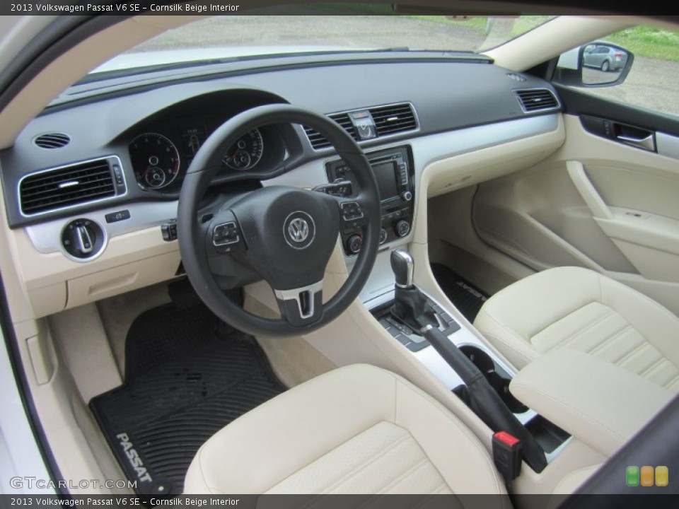 Cornsilk Beige Interior Prime Interior for the 2013 Volkswagen Passat V6 SE #82048987