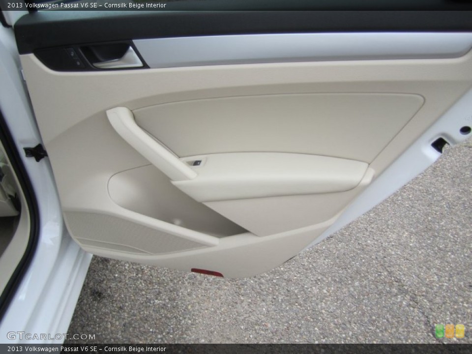 Cornsilk Beige Interior Door Panel for the 2013 Volkswagen Passat V6 SE #82049114