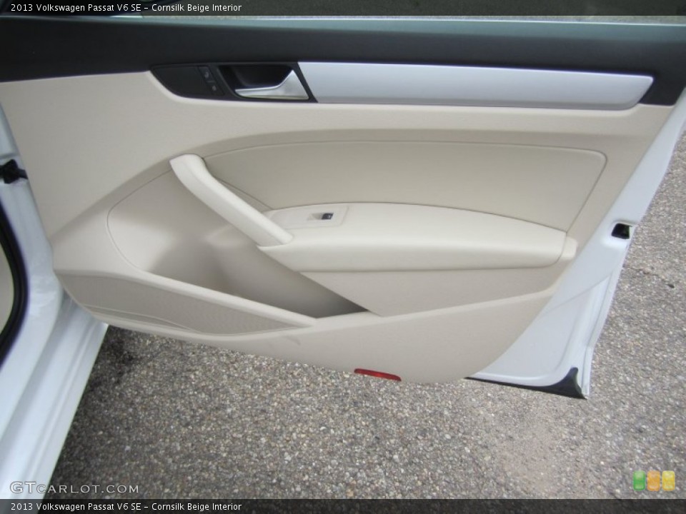Cornsilk Beige Interior Door Panel for the 2013 Volkswagen Passat V6 SE #82049138