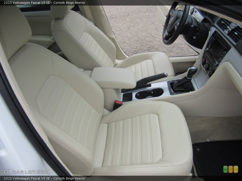 Cornsilk Beige Interior Front Seat for the 2013 Volkswagen Passat V6 SE #82049160