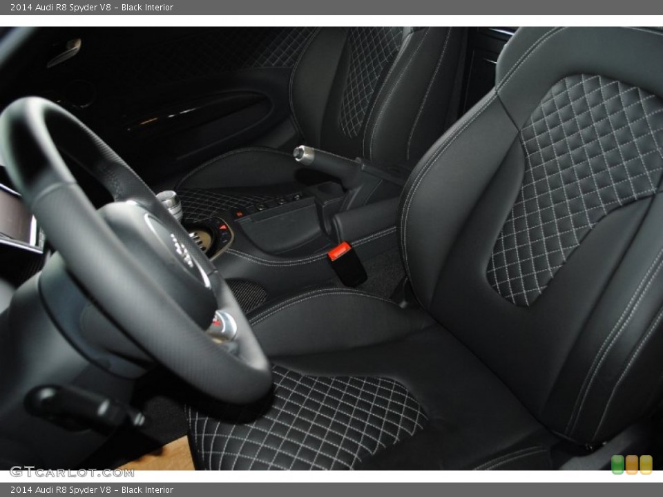 Black Interior Front Seat for the 2014 Audi R8 Spyder V8 #82050825