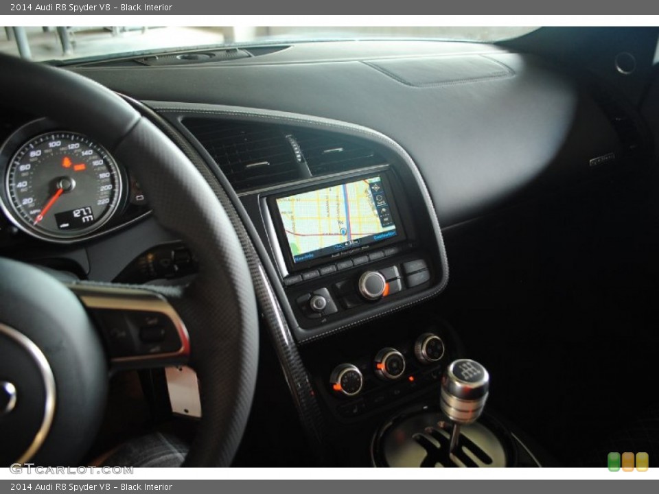 Black Interior Controls for the 2014 Audi R8 Spyder V8 #82050846