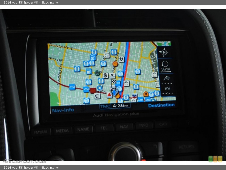 Black Interior Navigation for the 2014 Audi R8 Spyder V8 #82050867