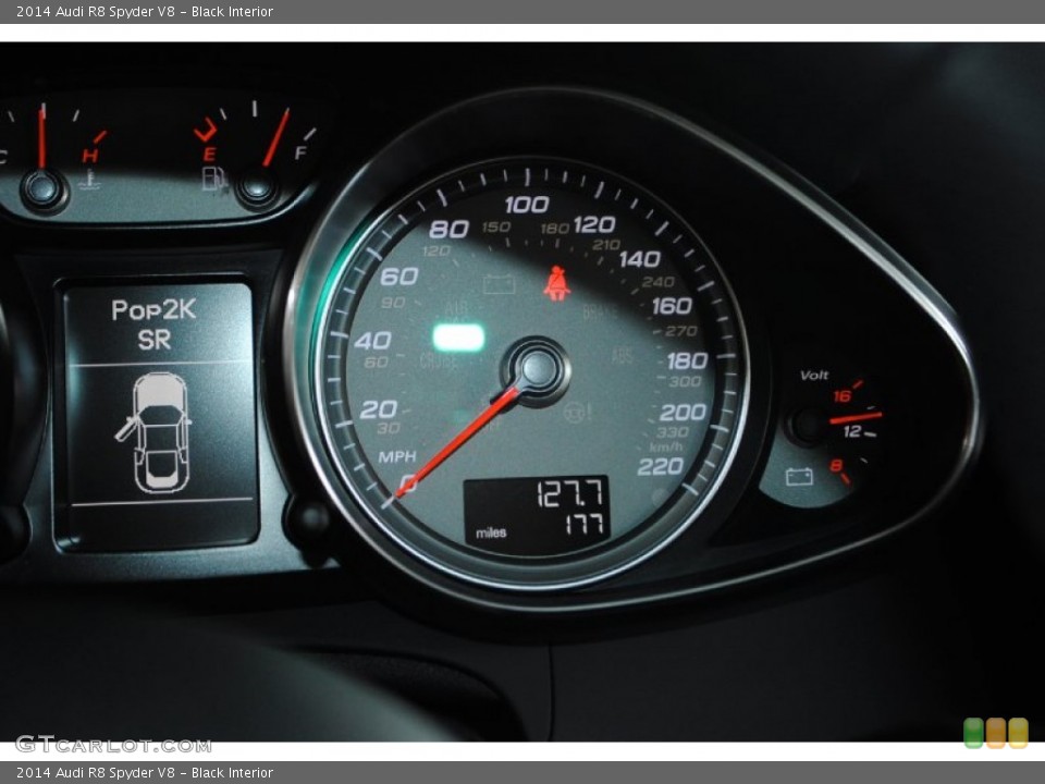 Black Interior Gauges for the 2014 Audi R8 Spyder V8 #82051006