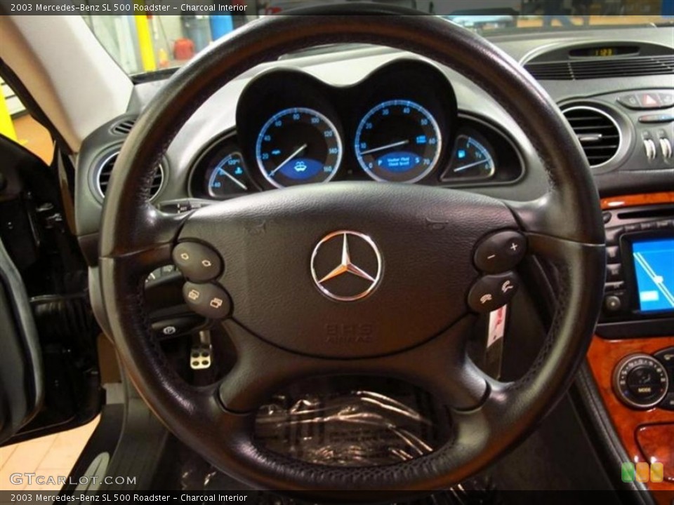 Charcoal Interior Steering Wheel for the 2003 Mercedes-Benz SL 500 Roadster #82051851