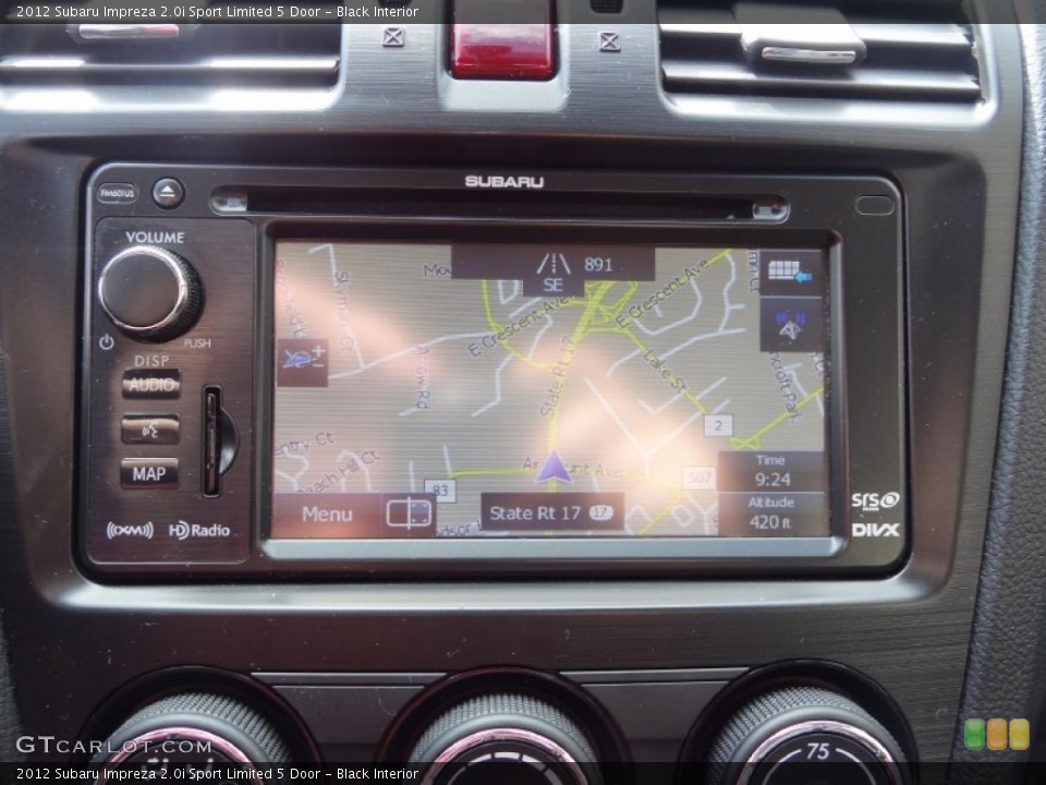 Black Interior Navigation for the 2012 Subaru Impreza 2.0i Sport Limited 5 Door #82054790