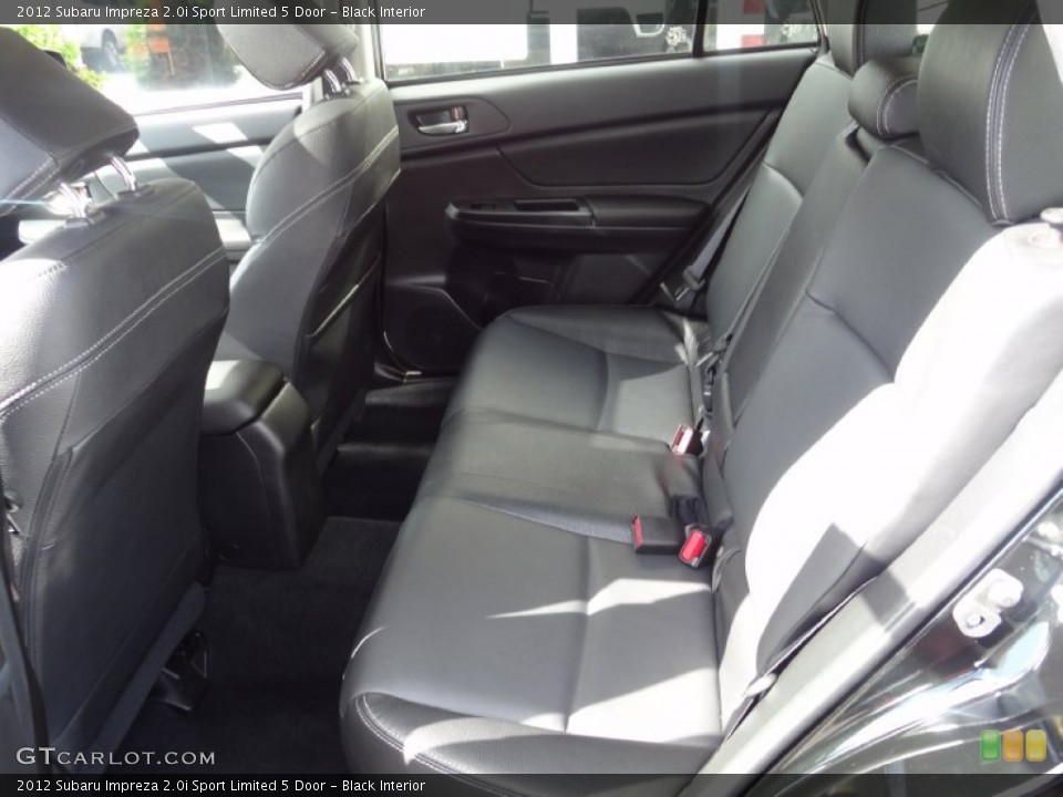 Black Interior Rear Seat for the 2012 Subaru Impreza 2.0i Sport Limited 5 Door #82054812