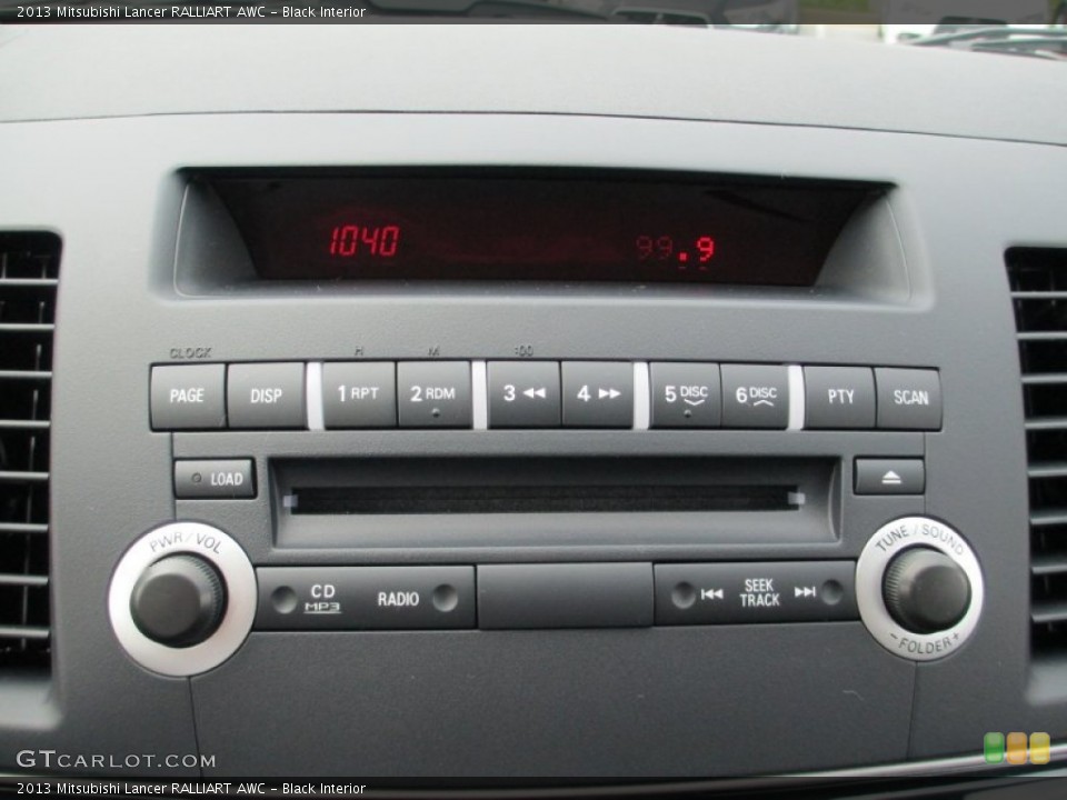Black Interior Controls for the 2013 Mitsubishi Lancer RALLIART AWC #82055970
