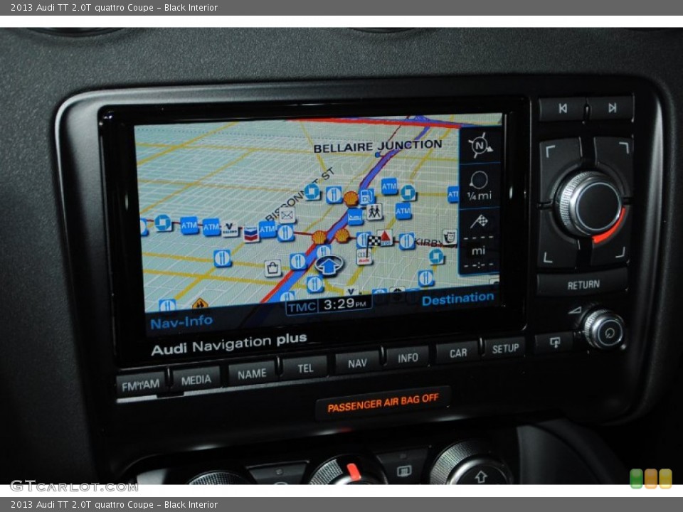 Black Interior Navigation for the 2013 Audi TT 2.0T quattro Coupe #82056765