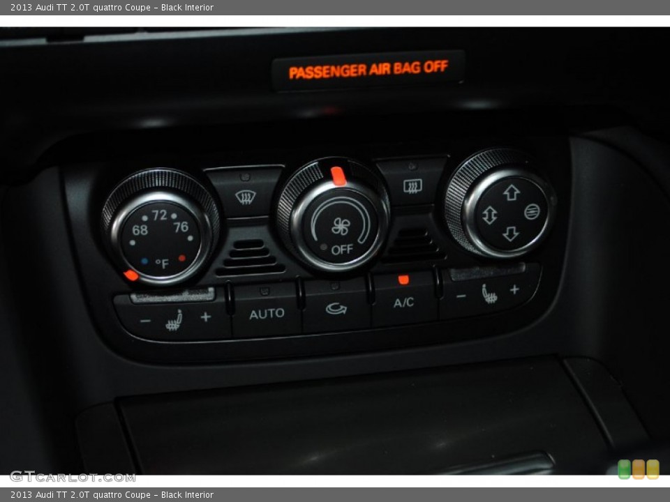 Black Interior Controls for the 2013 Audi TT 2.0T quattro Coupe #82056768