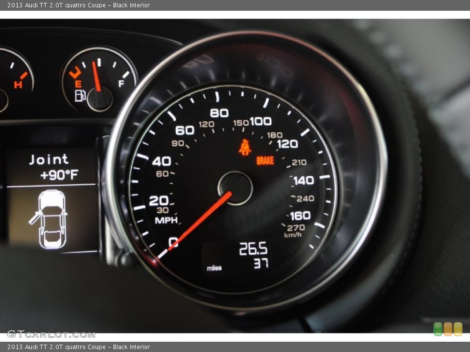 Black Interior Gauges for the 2013 Audi TT 2.0T quattro Coupe #82056827